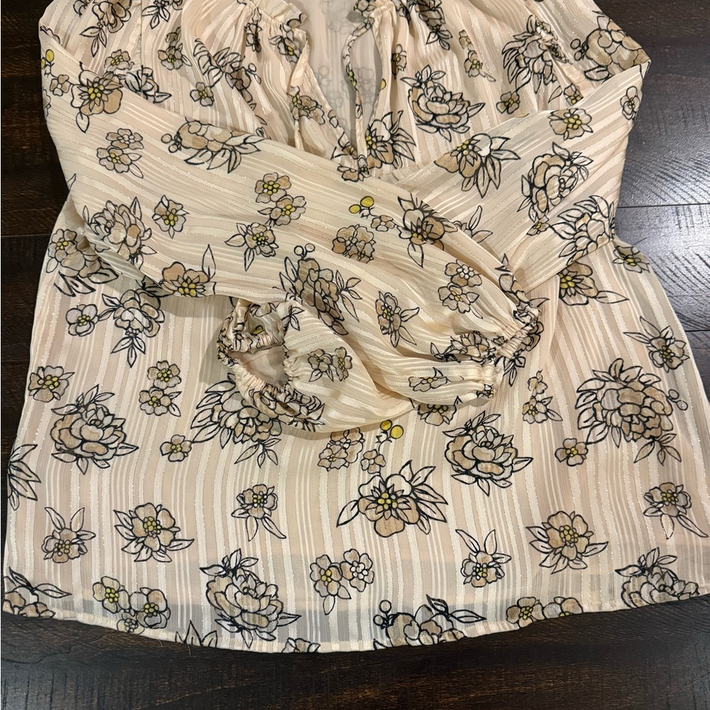 Ann Taylor Pink Floral Blouse - Picture 8 of 10